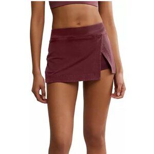 NWT FP Movement Women's Hot Shot Mini Skort Clove Size Large